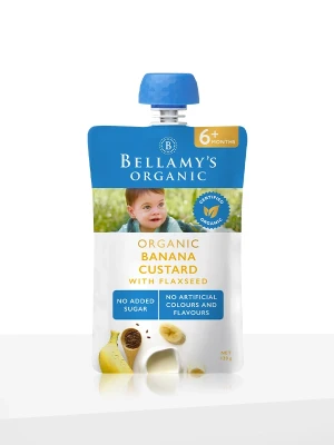 Banana Custard with Flaxseed
